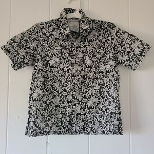 Acacia Swimwear Boys Black Batik XXL aloha shirt